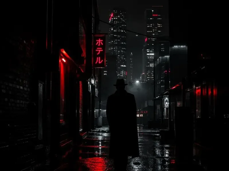异能逆袭主题剧场配图:雨夜天台上的男性主角与金色眼部微光